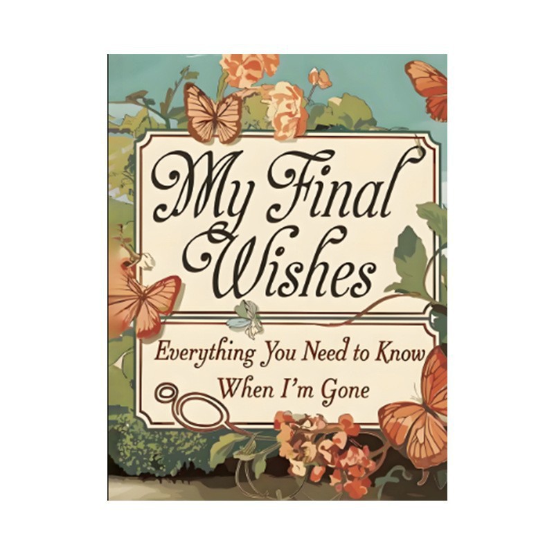 Assorted Guided Planners, Journals and Wellness Workbooks – 74 Options – Hand-Drawn Butterfly Floral Binder