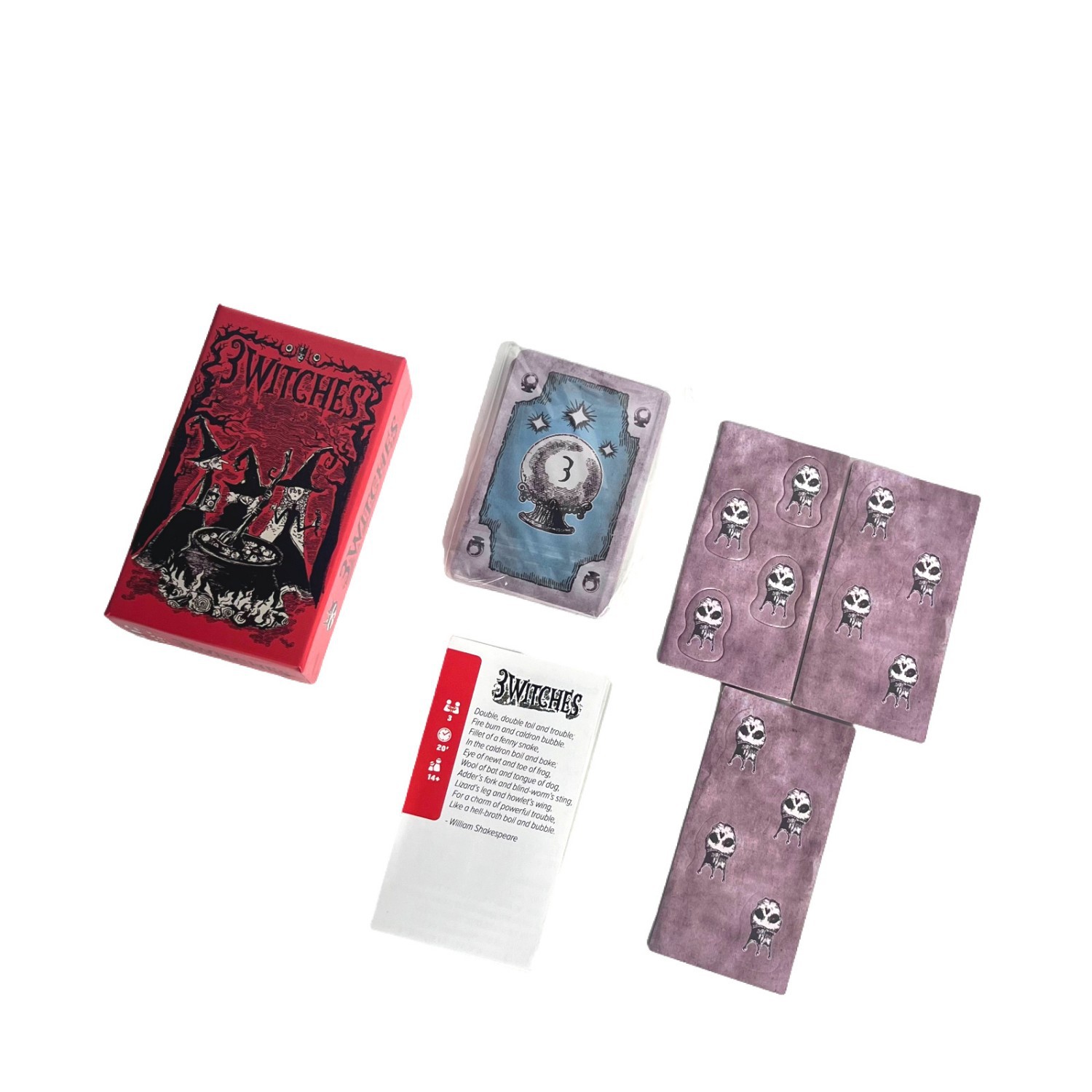 3 Witches Bilingual Trick-Taking Card Game product view 3