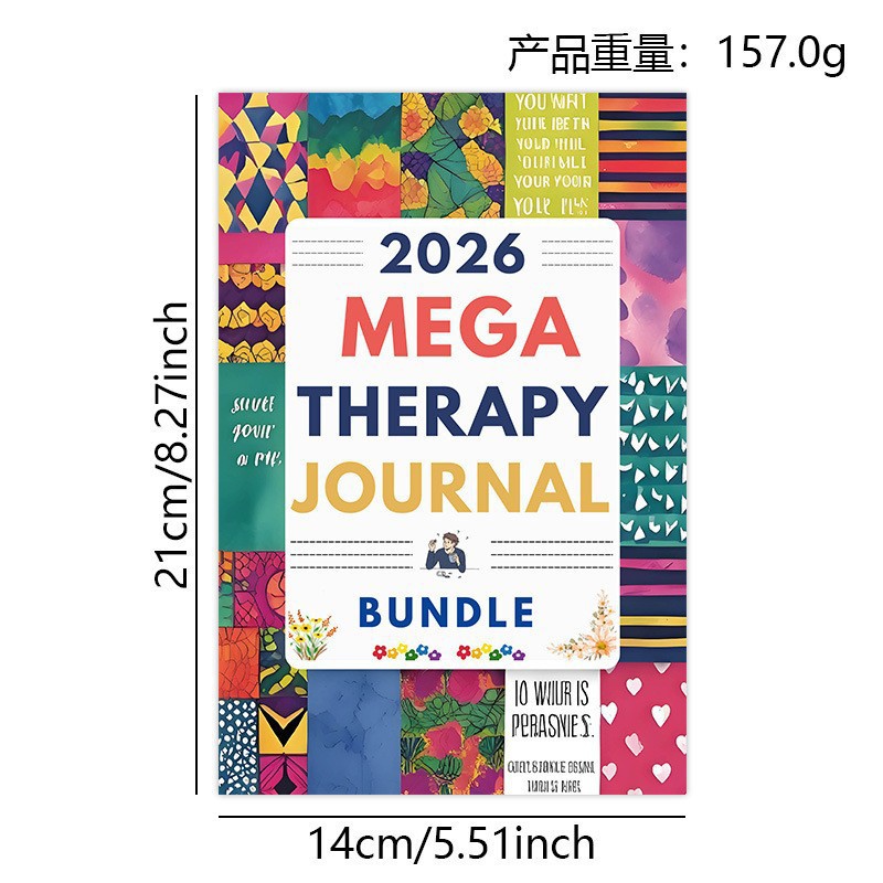 Assorted Guided Planners, Journals and Wellness Workbooks – 74 Options – 2026 Mega Therapy Journal