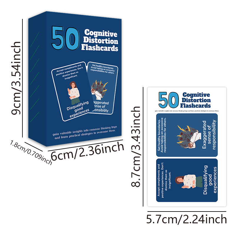 Activity, Wellness and Educational Card Decks – 13 Options – 50 Thinking Traps Flashcards