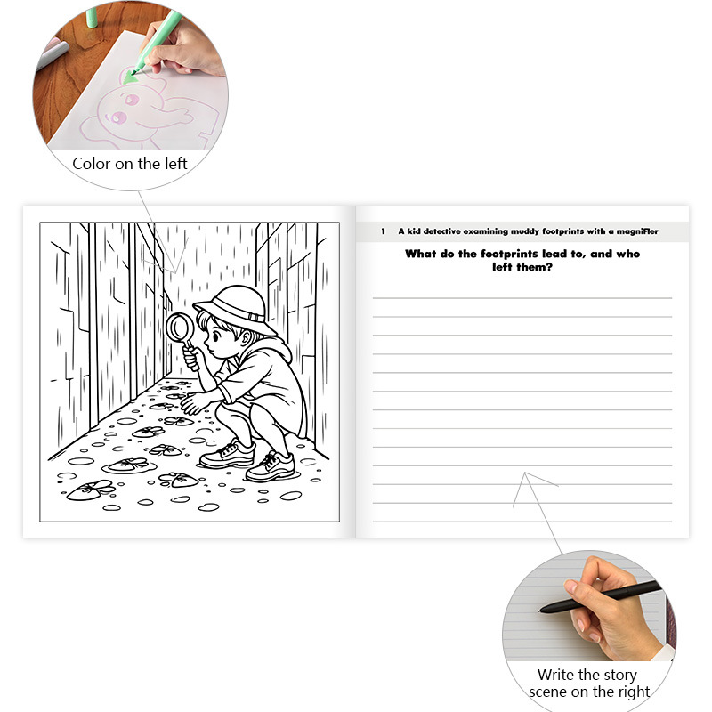 Story Starter Coloring Books – 6 Creative Themes product view 2