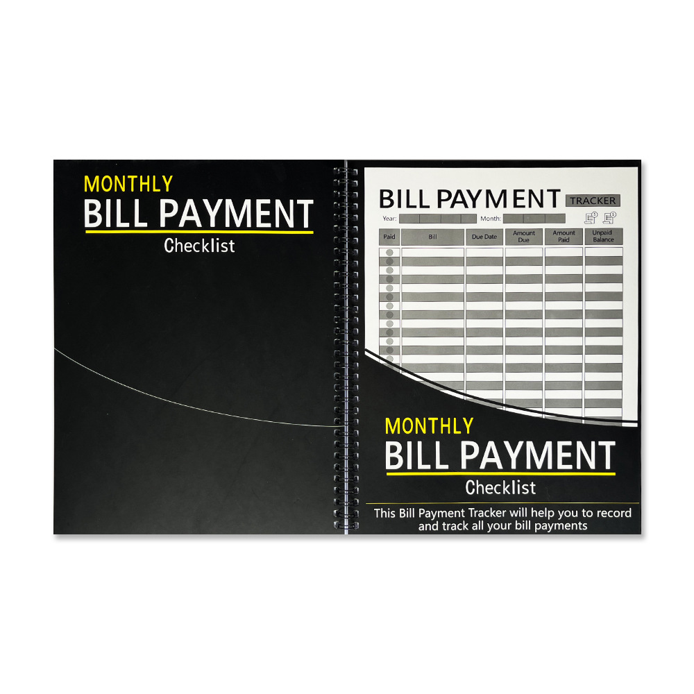 Bill Tracker Notebook – Black product view 5