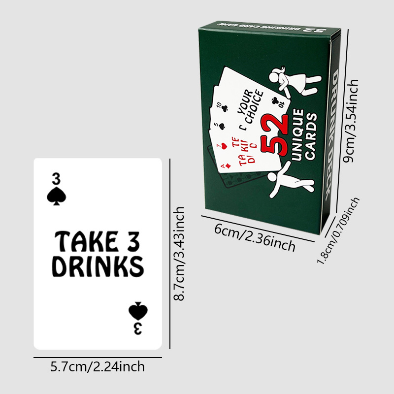 52 Unique Couples Drinking Playing Cards product view 2