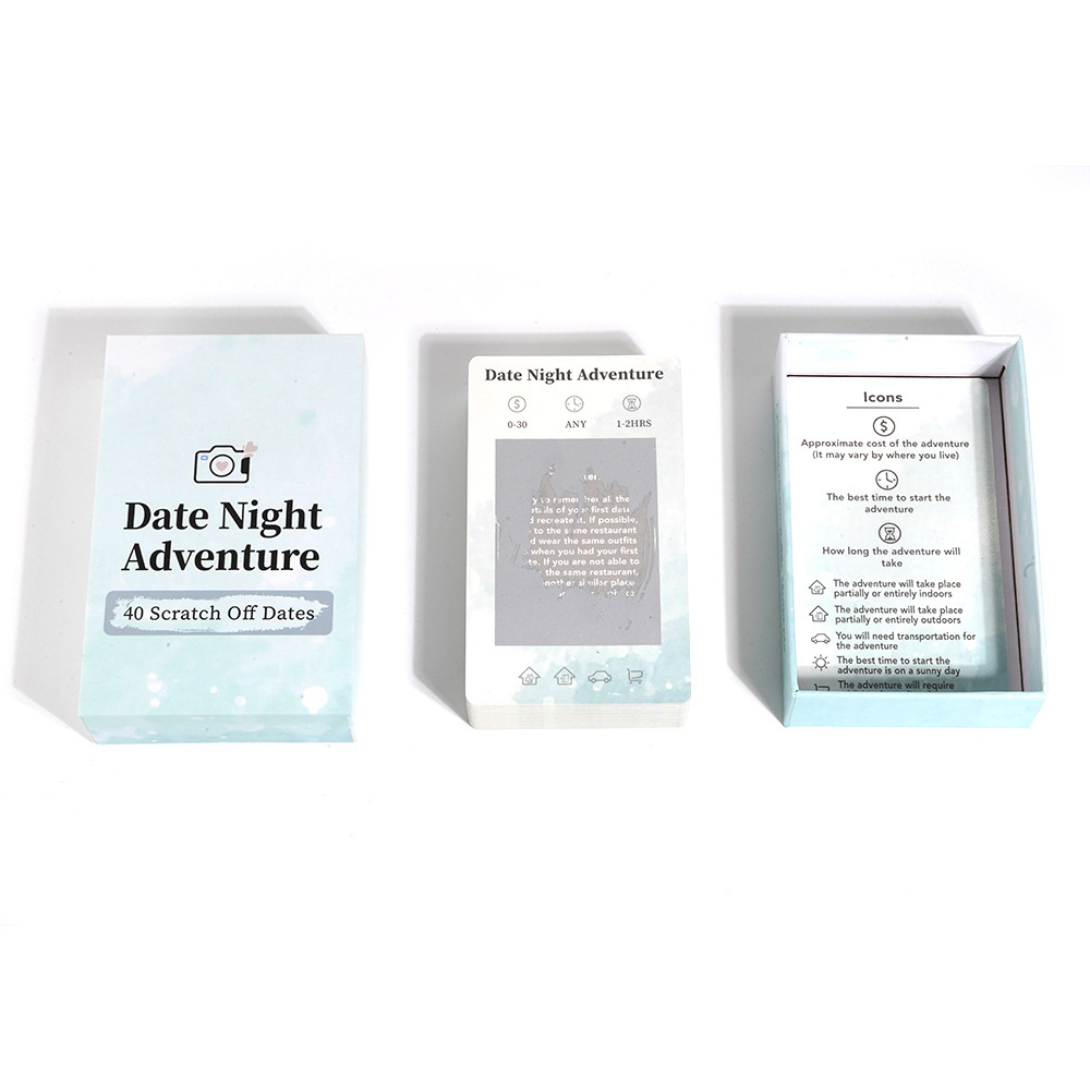 Date Night Adventure English Couples Activity Card Game product view 2