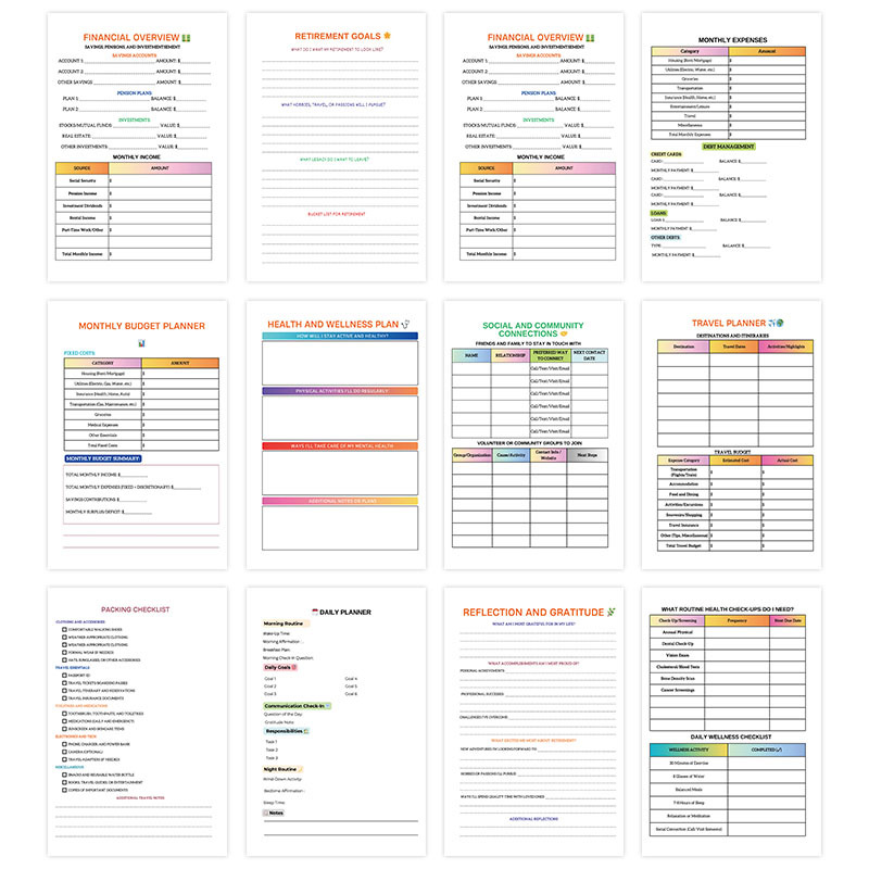 Retirement Planner and Life After Work Journal product view 3
