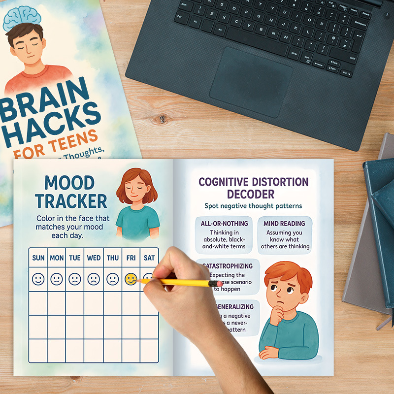 Brain Hacks for Teens Focus and Planning Workbook product view 4
