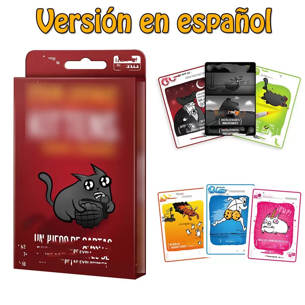 VIRUS! and Spanish-Language Party Card Games – 24 Options – Exploding Kittens 2-Player Edition – Spanish