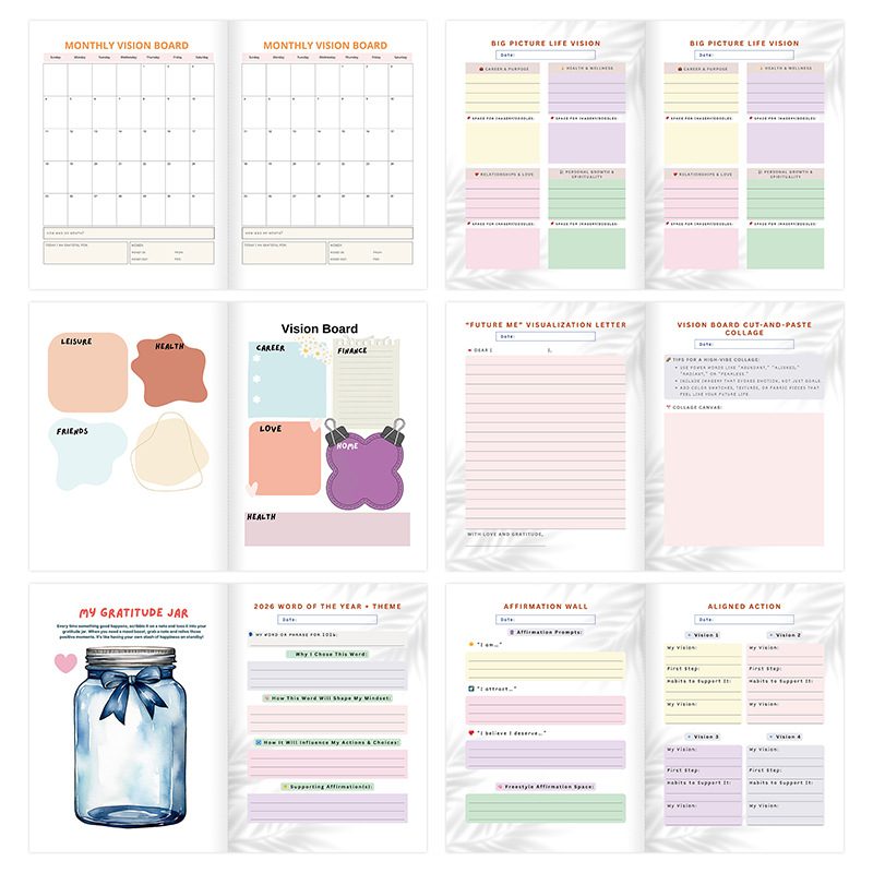 2026 Vision Board and Future Planning Workbook product view 3