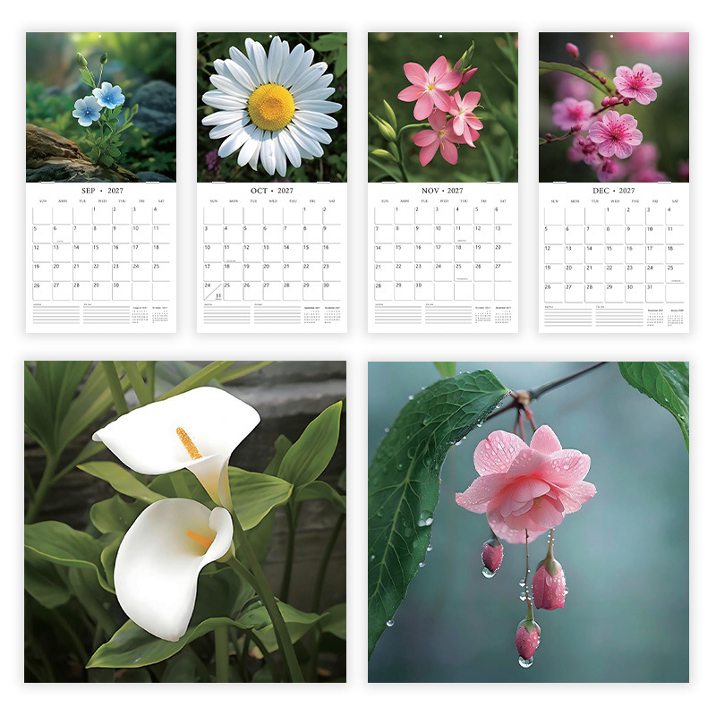 Flowers 2027 Wall Calendar product view 4