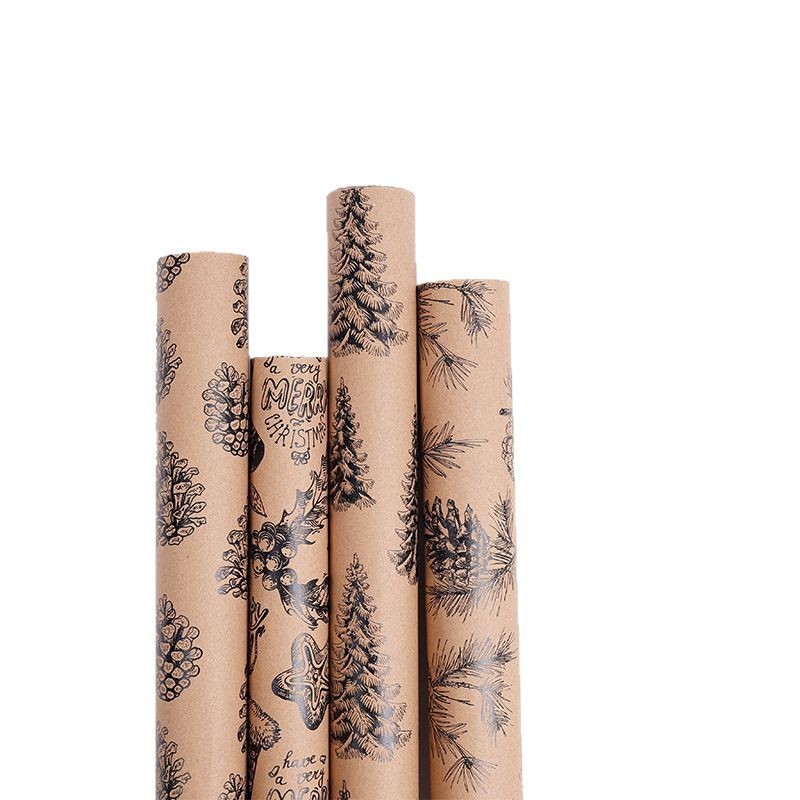 Christmas Gift Wrapping Paper Rolls with Festive Patterns product view 5