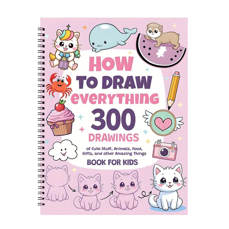 Learn How to Draw 300 Cute Animals, Foods and Creative Designs product view 5