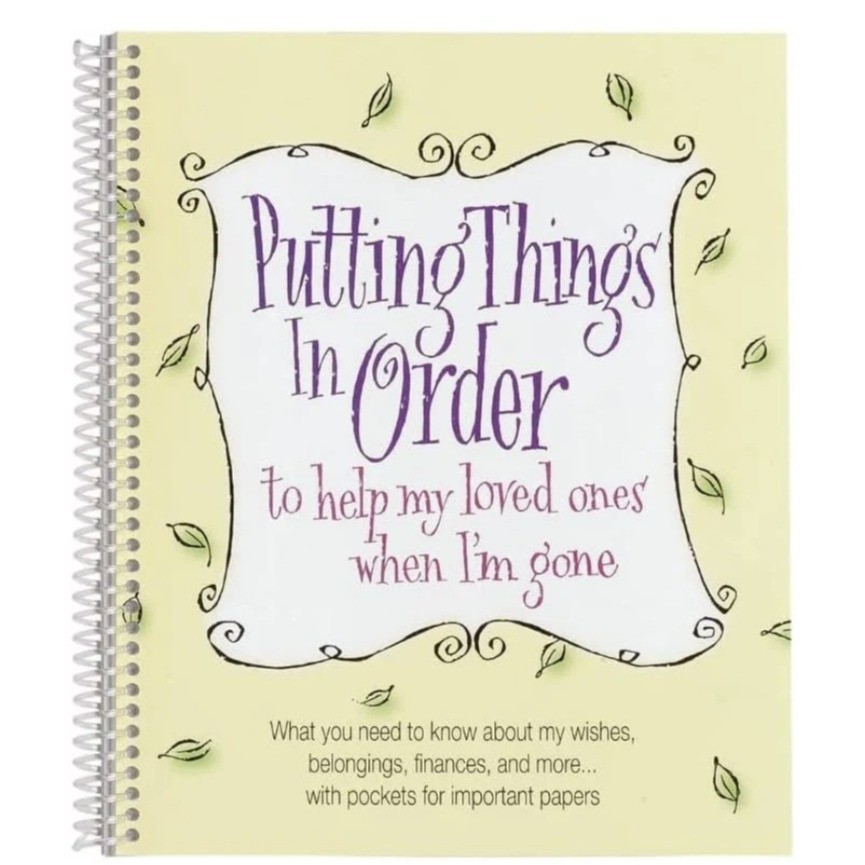 Assorted Guided Planners, Journals and Wellness Workbooks – 74 Options – End-of-Life Planner – Yellow