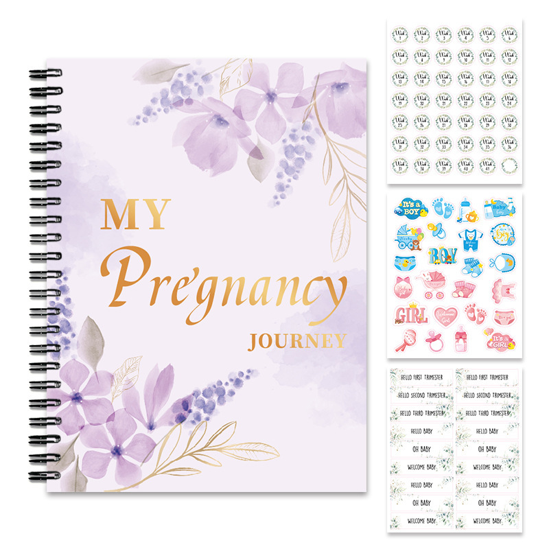 My Pregnancy Journey Keepsake Journal – 2 Colors – Purple Edition