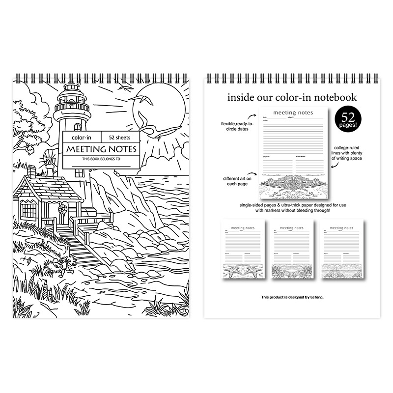 52-Week Summer Color-In Daily Planner product view 5