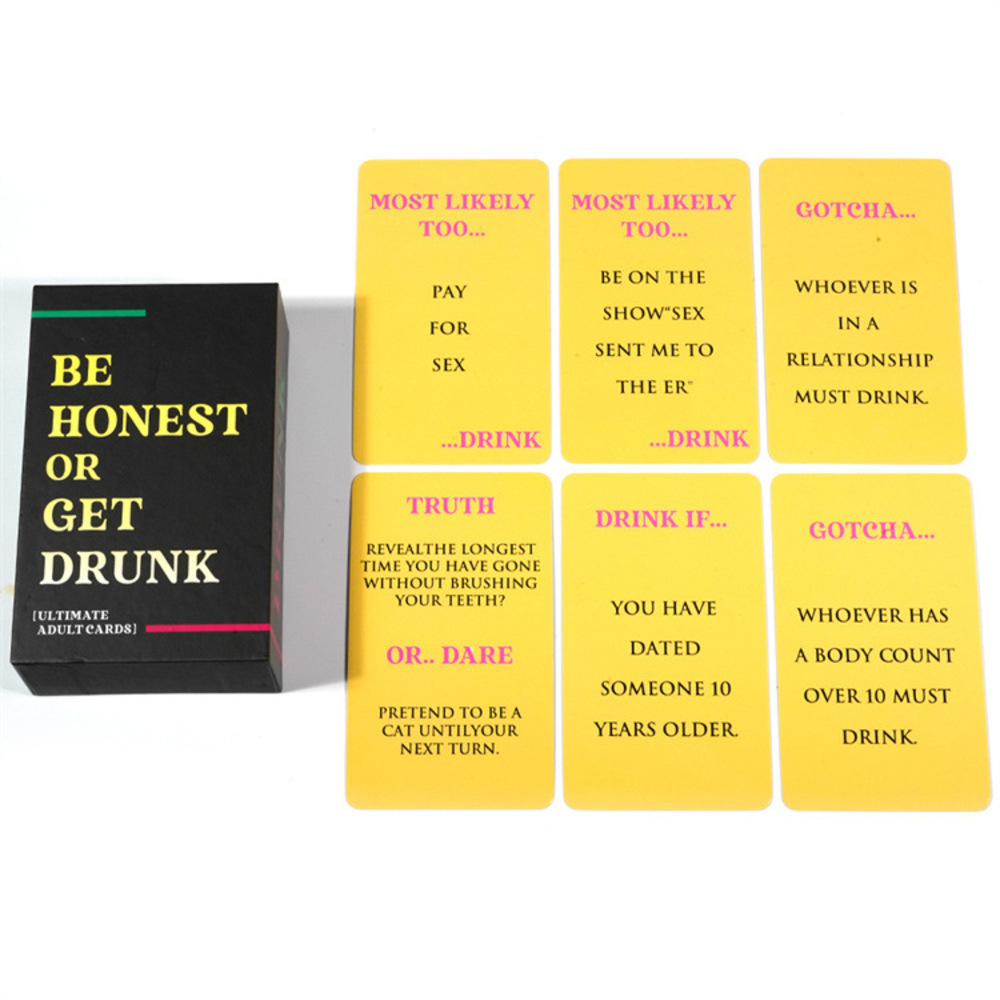 Be Honest or Get Drunk English Party Card Game product view 4