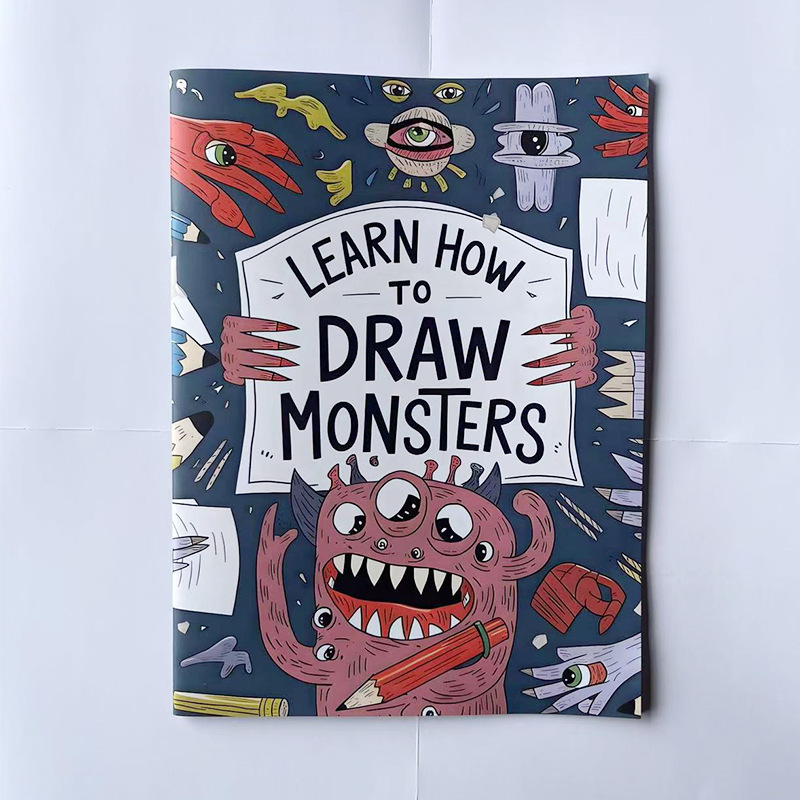 Learn How to Draw Creative Coloring Books – 6 Themes – Monsters