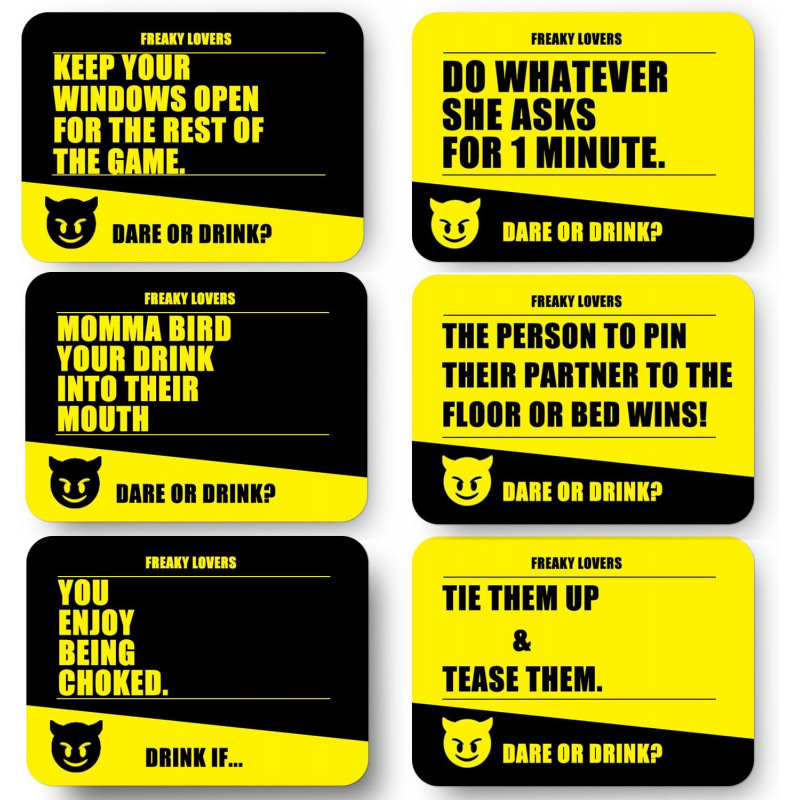 Freaky Lovers Couples Drinking Party Card Game product view 4