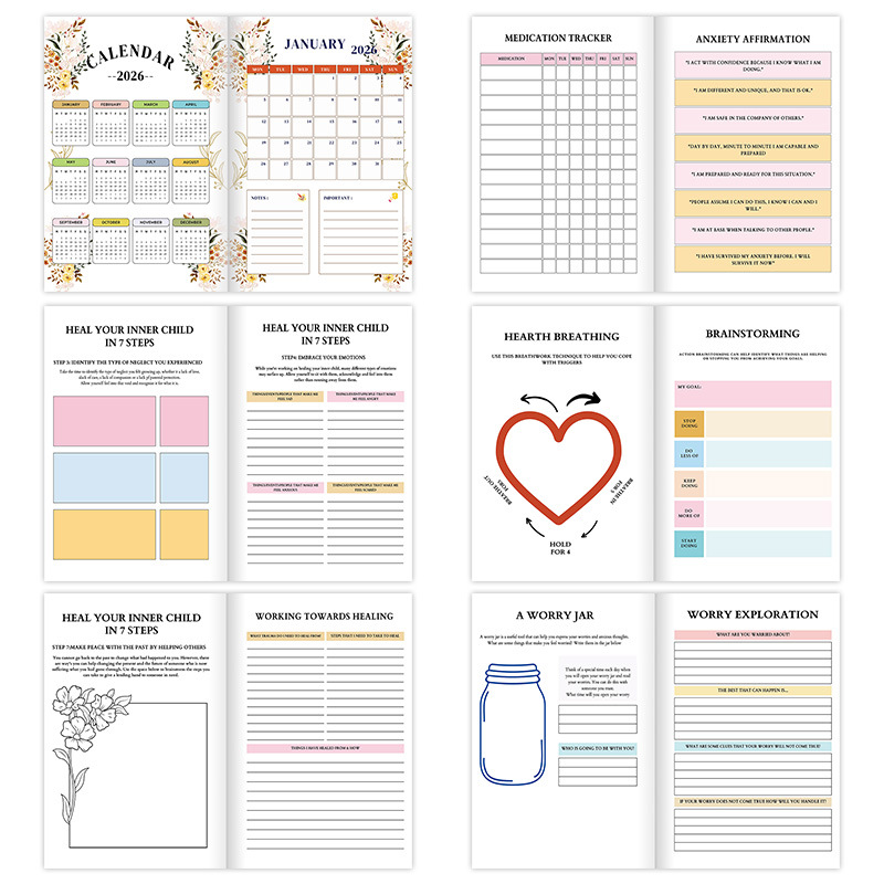 2026 Mega Therapy Journal for Mental Wellness product view 3