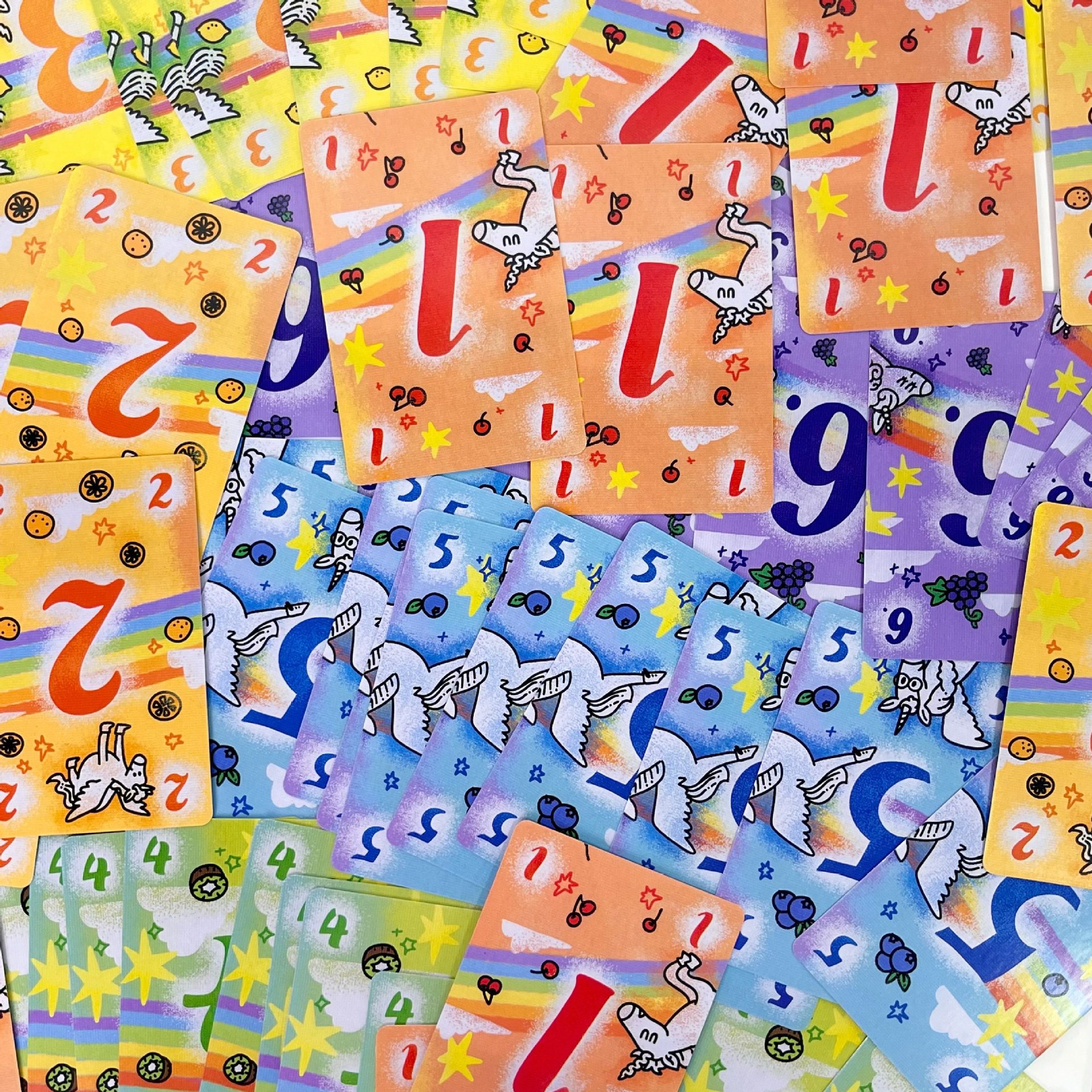Rainbow Bilingual Family Card Game product view 2