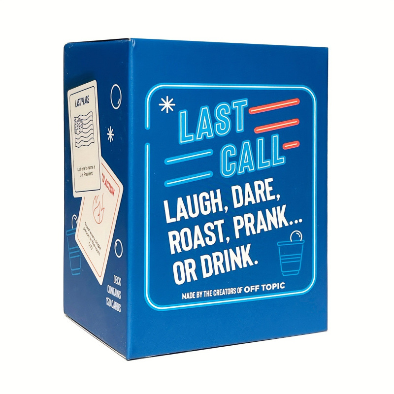 Last Call English Drinking Card Game for Friends and Family Parties product view 3