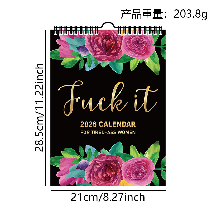 Calendar for Tired-Ass Women 2026 – 2 Designs – Classic Edition