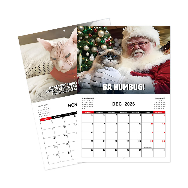 Pissed-Off Cats 2026 Custom Wall Calendar product view 4