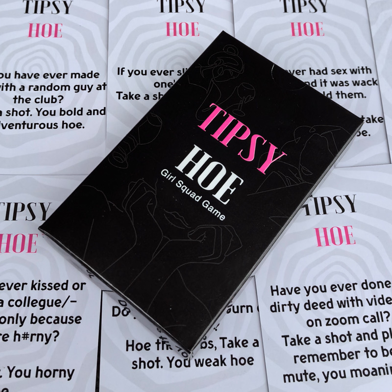 Tipsy Hoe Girls' Night Drinking Party Card Game product view 5
