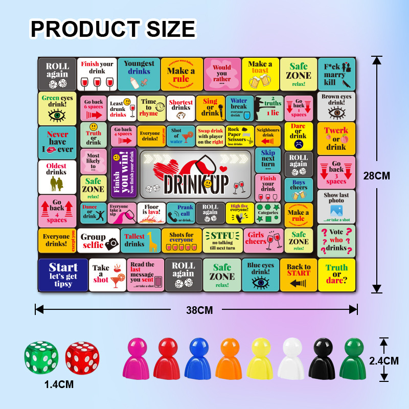 Couples Drinking Board Game product view 5