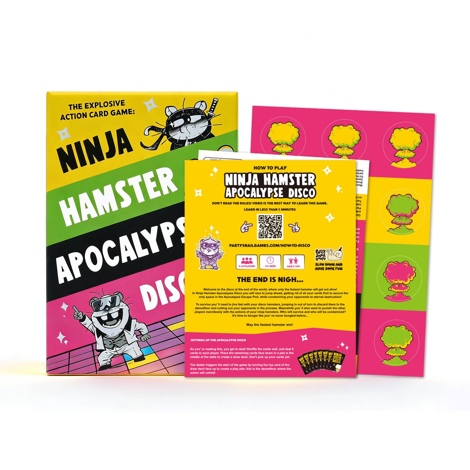 Ninja Hamster Apocalypse Disco Family Party Card Game product view 2