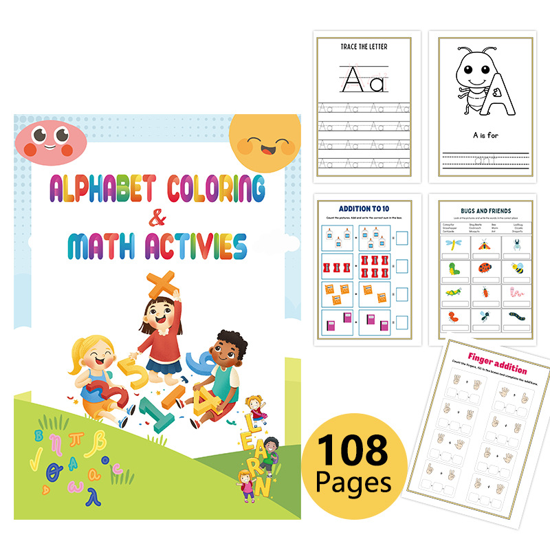 Alphabet Preschool Learning, Tracing and Coloring Workbook product view 4