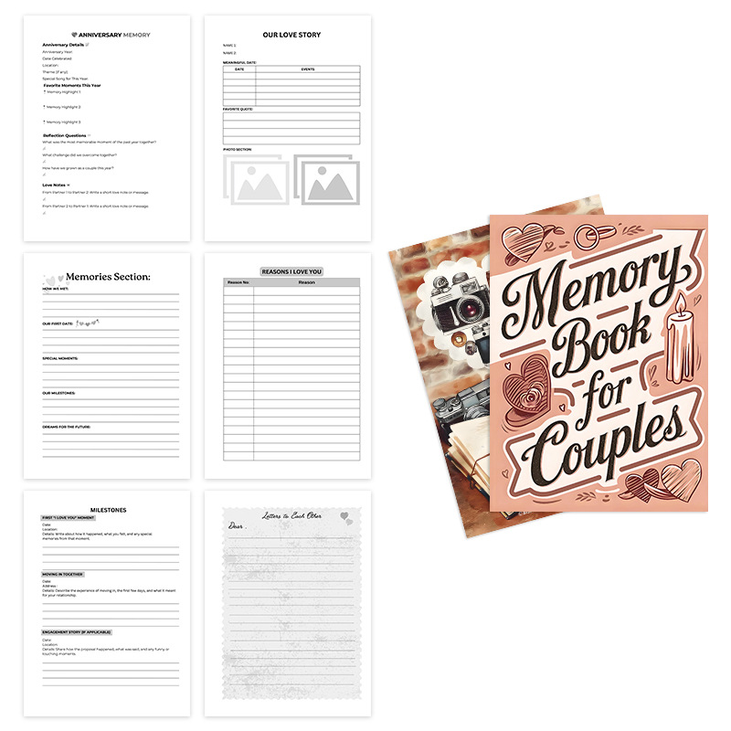 Couples Memory Book and Relationship Keepsake Journal product view 3