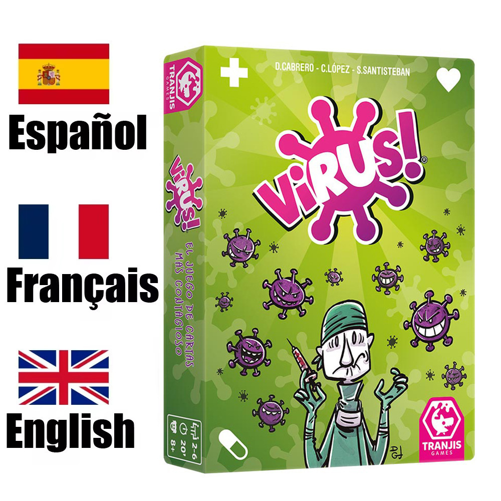 VIRUS! Spanish-Language Family Card Games – 7 Options
